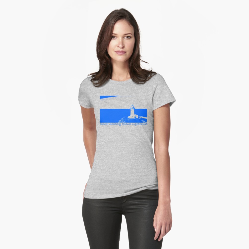 Lighthouse - South Solitary Island Fitted T-Shirt