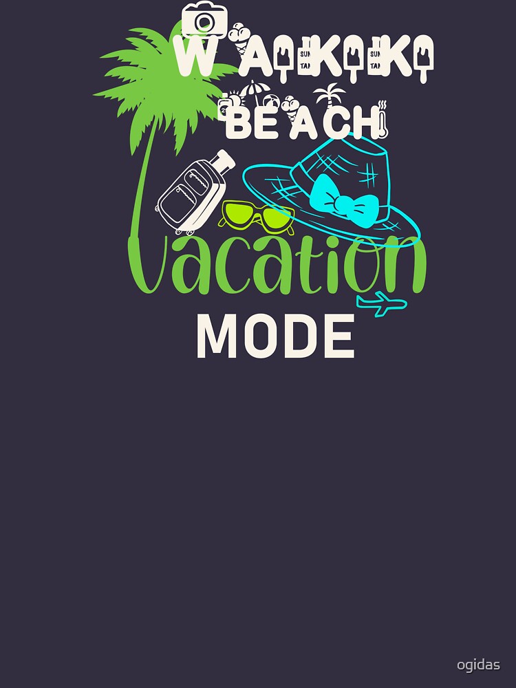 Discover Waikiki Beach USA Sun Vacation T-Shirt Unisex