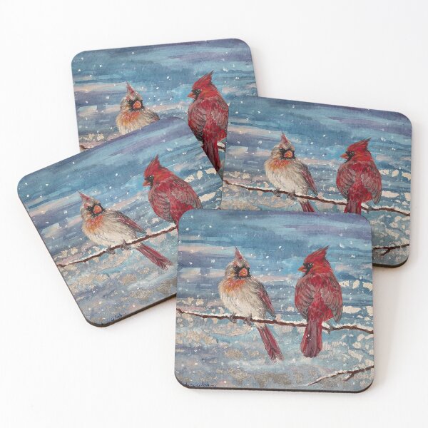 Item preview, Cardinal Pair in the Snow designed and sold by Lisa Kimberly Glickman.