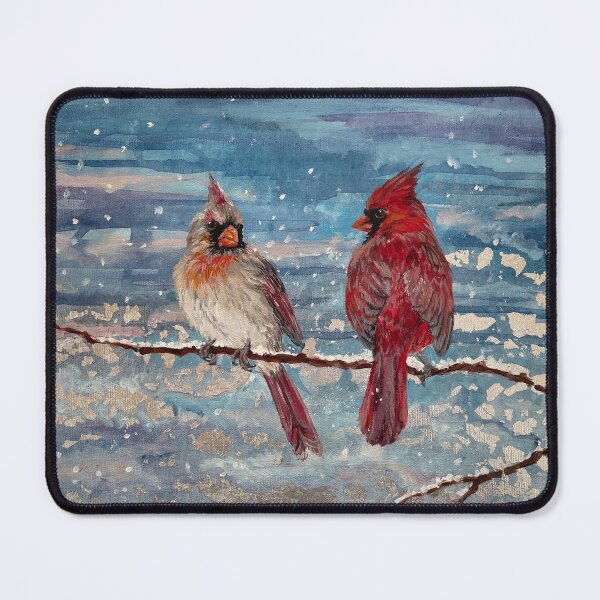 Item preview, Cardinal Pair in the Snow designed and sold by Lisa Kimberly Glickman.