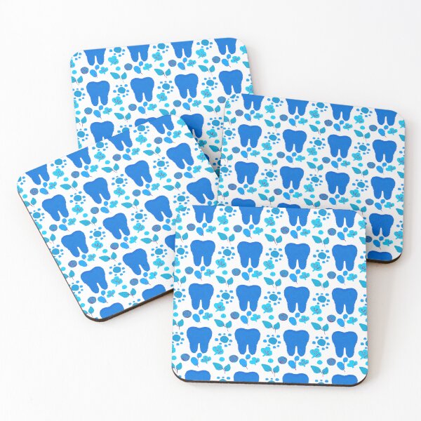 Item preview, Dental Gifts - Blue Teeth with Tree Leaves designed and sold by Happimola Designs.