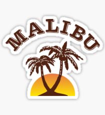 Malibu Rum Sticker