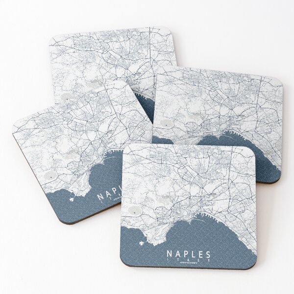 Item preview, Naples City Map of Italy - Coastal designed and sold by deMAP.