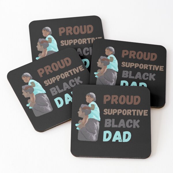 Item preview, Proud supportive black dad designed and sold by Catspeople.