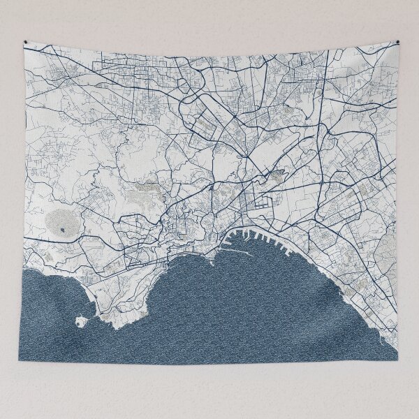 Item preview, Naples City Map of Italy - Coastal designed and sold by deMAP.