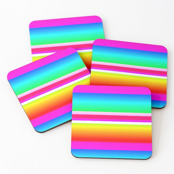 Item preview, multicolor striped design | bright multi colour pattern  designed and sold by lausn.