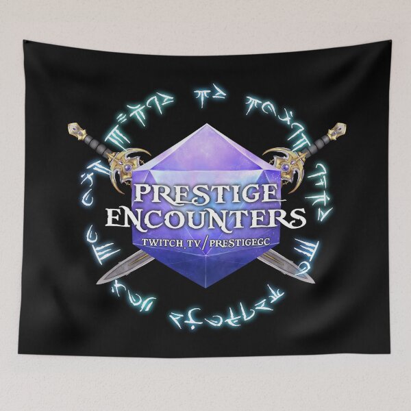 Item preview, Prestige Encounters Campaign 2 Logo With Swords designed and sold by Prestige Gaming Community.