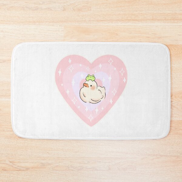 Item preview, sparkling duck love heart designed and sold by Pastel Calico.