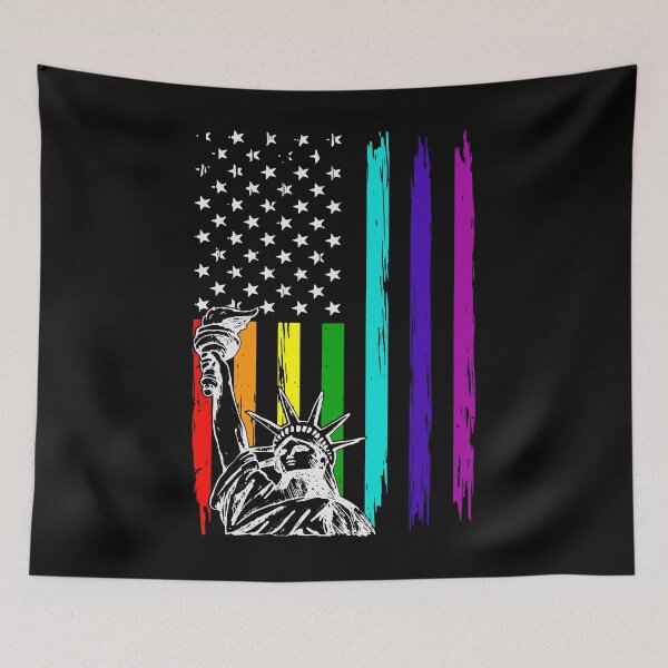 Item preview, USA Pride Flag American 4th of July LGBT Flag Gay Pride Month Proud LGBTQ designed and sold by Urlan.