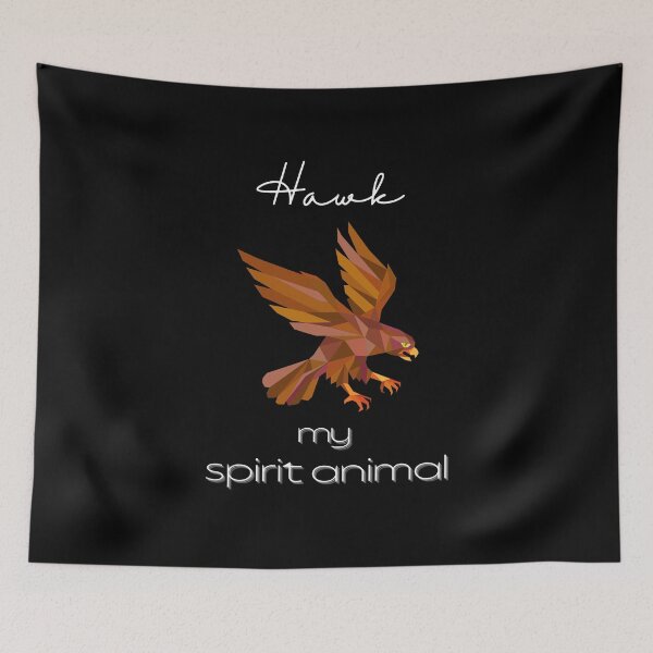 Item preview, Hawk totem spirit animal Framed Print designed and sold by MagicWolfStar.