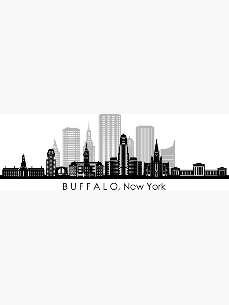 Discover Buffalo Skyline Premium Matte Vertical Poster