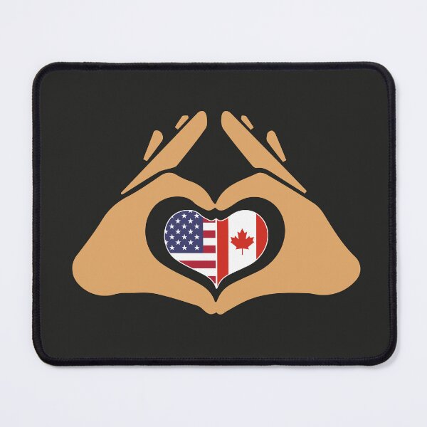 Item preview, American Canadian Heart Valentines Day-Usa independance - Canada love-Maple leaf- Usa flag- canada Flag designed and sold by comeonyassine21.