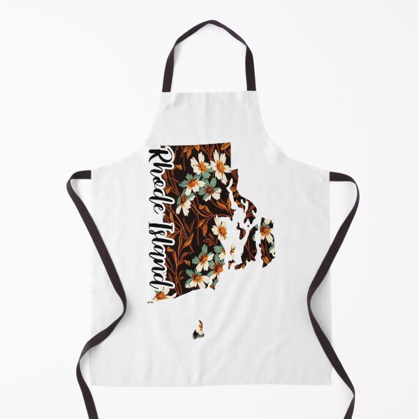 Item preview, Floral Map of USA States Rhode Island - Map of Rhode Island designed and sold by AmethystMurad.