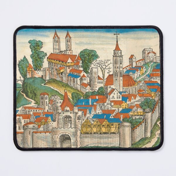Item preview, Naples, Napoli, Neapolis, Italy - The Nuremberg Chronicle, 1493 - Middle Ages Manuscript Old Printed Book designed and sold by Vintage-TM.