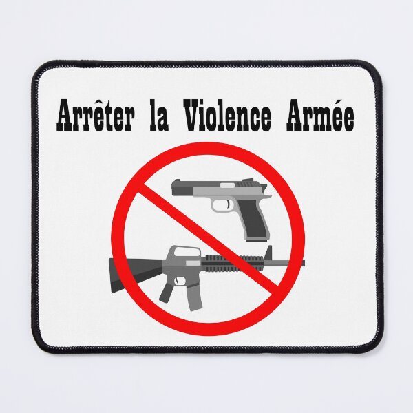 Item preview, arrêter la violence armée designed and sold by HdanRDesign.