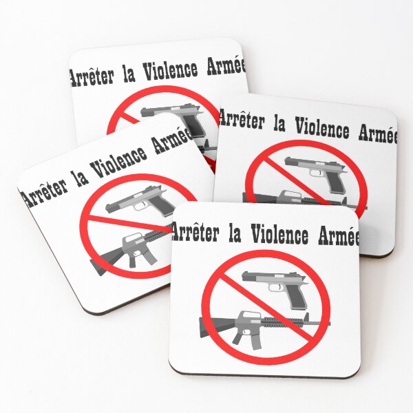Item preview, arrêter la violence armée designed and sold by HdanRDesign.