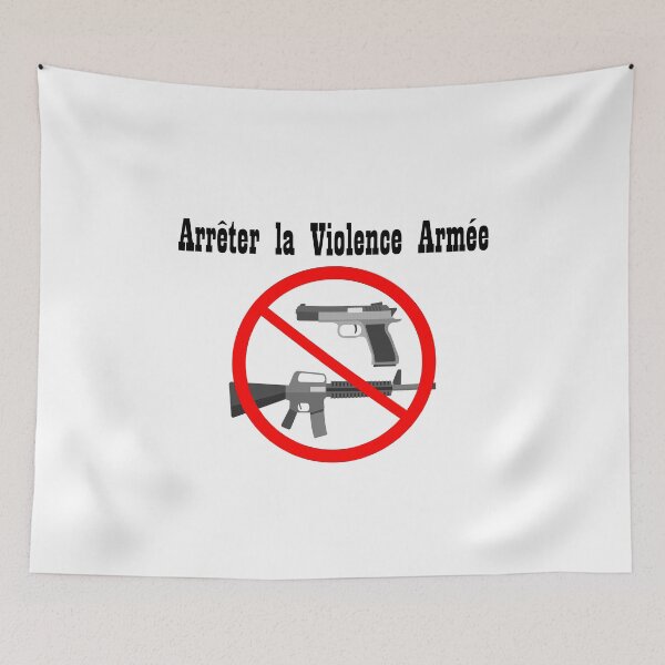 Item preview, arrêter la violence armée designed and sold by HdanRDesign.