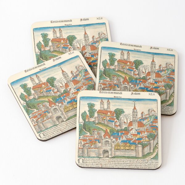 Item preview, Naples, Napoli, Neapolis, Italy - The Nuremberg Chronicle, 1493 - Middle Ages Manuscript Old Printed Book  designed and sold by Vintage-TM.