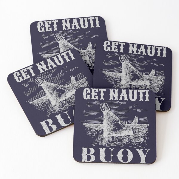 Item preview, Get Nauti Buoy, Funny Nautical Pun designed and sold by cotros.