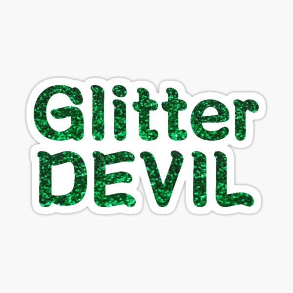 Glitter devil Sticker