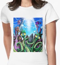 Extraterrestrial Sea Life Women's Fitted T-Shirt