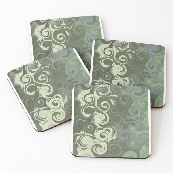 Item preview, Sage green swirl pattern designed and sold by tenannii.
