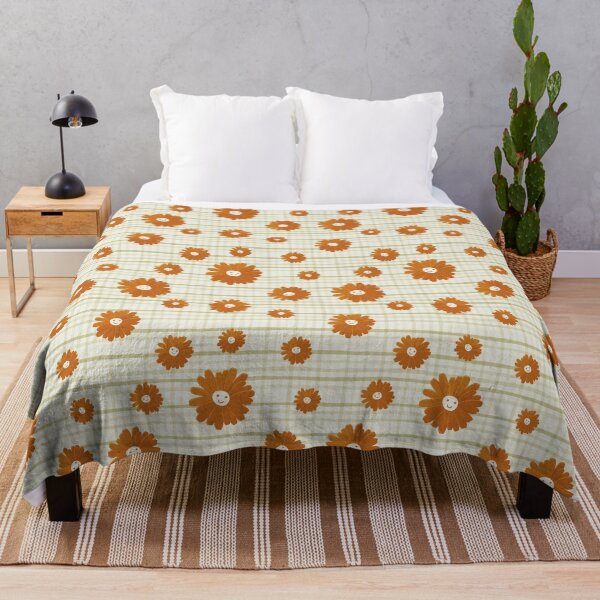 Item preview, Cute retro style smiley face - happy vibes print pattern designed and sold by RSDigitalPrintDesign.