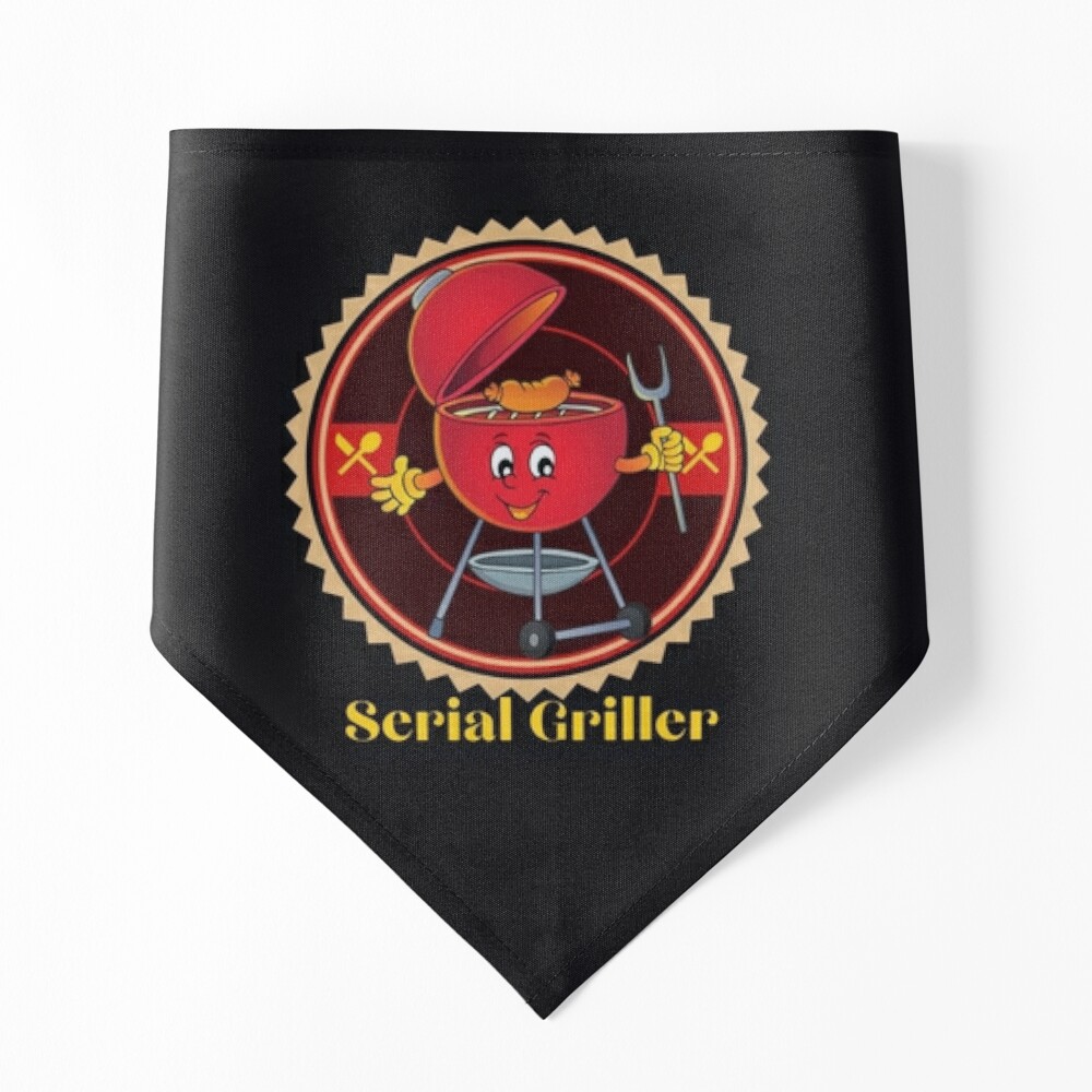 serial griller funny Barbecue Sticker for Sale by H-ALPHA