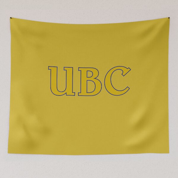 Item preview, Yellow and Blue U British Columbia Lettering  designed and sold by jessicaleah15.