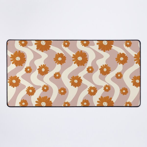 Item preview, Cute retro style smiley face - happy vibes print pattern designed and sold by RSDigitalPrintDesign.