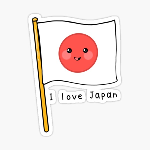 I Love Japan Kawaii Japanese Flag 日本が大好き