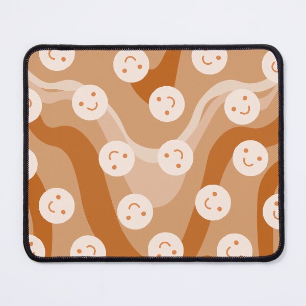 Item preview, Cute retro style smiley face - happy vibes print pattern designed and sold by RSDigitalPrintDesign.