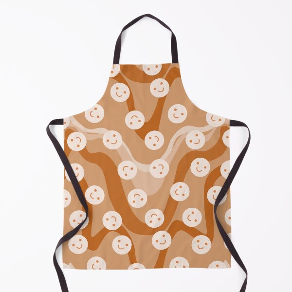 Item preview, Cute retro style smiley face - happy vibes print pattern designed and sold by RSDigitalPrintDesign.