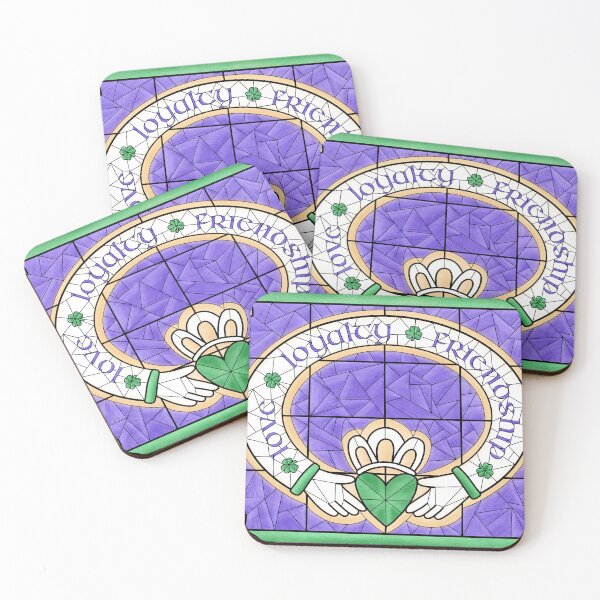 Item preview, Claddagh Ring Stained Glass designed and sold by JoyfulJen.