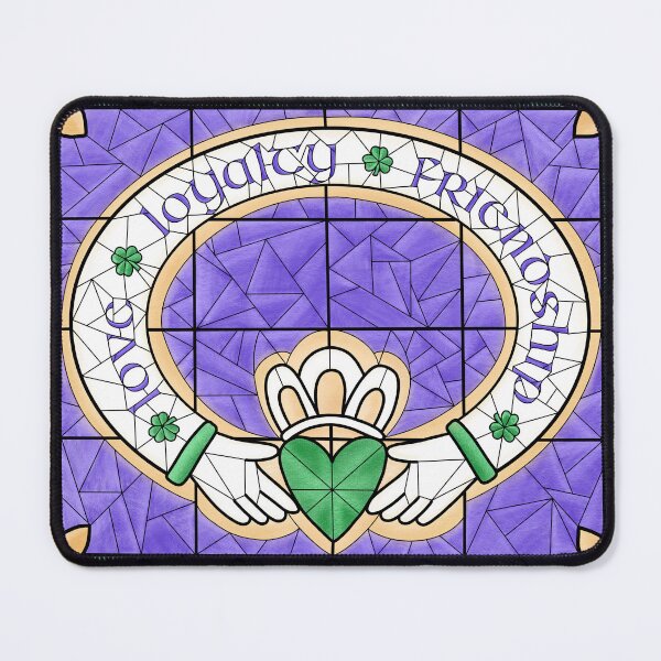 Item preview, Claddagh Ring Stained Glass designed and sold by JoyfulJen.