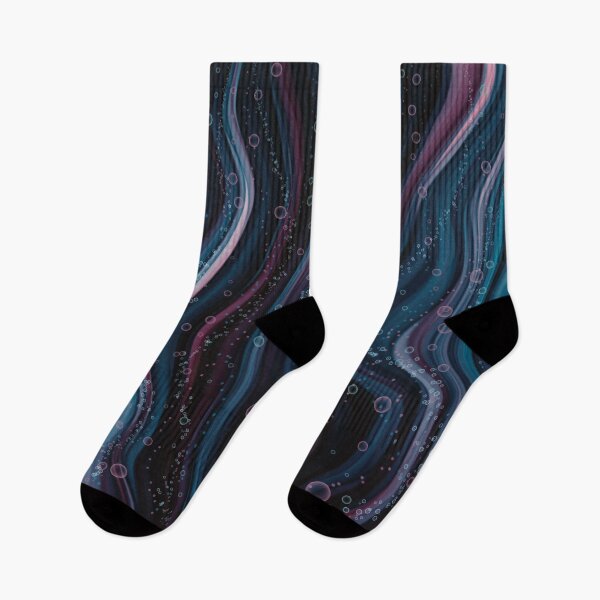 Item preview, Float with the flow, abstract  image of flowing colors and floating bubbles designed and sold by marina63.