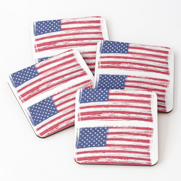 Item preview, 2 pieces of Flag of the United States Grunge Style designed and sold by selfesteeem.