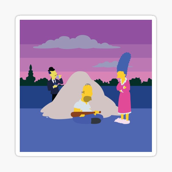 Simplified Simpsons - Sugar Sticker