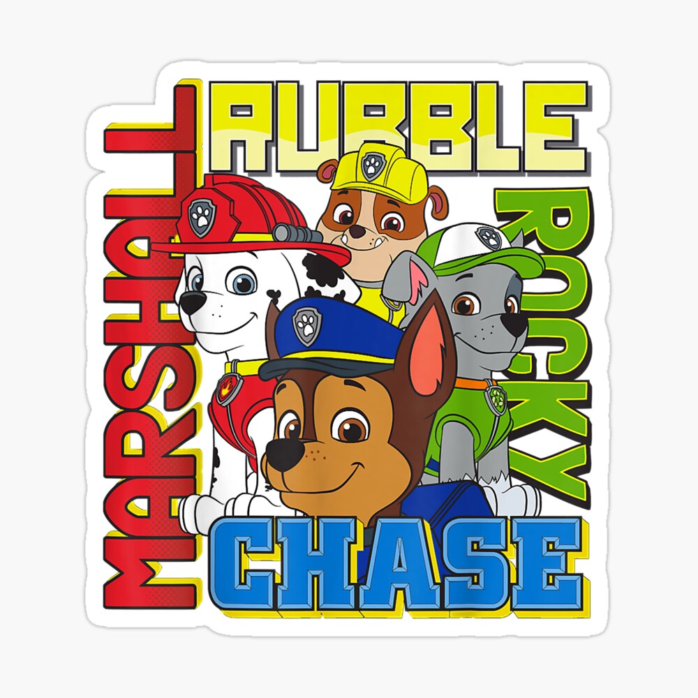 Decisive Nimble In Helping Others Nice Paw Patrol Rubble, Chase, Rocky And  Marshall Funny