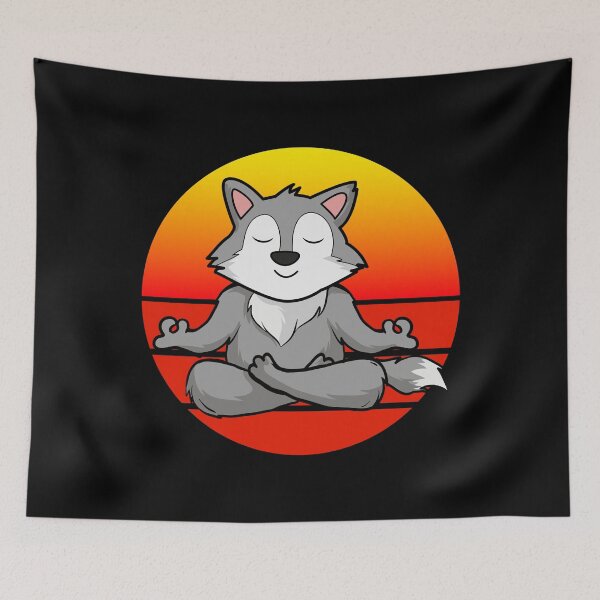 Item preview, Yoga Wolf, Meditation Yoga For Children And Parents designed and sold by Shirtflyer.
