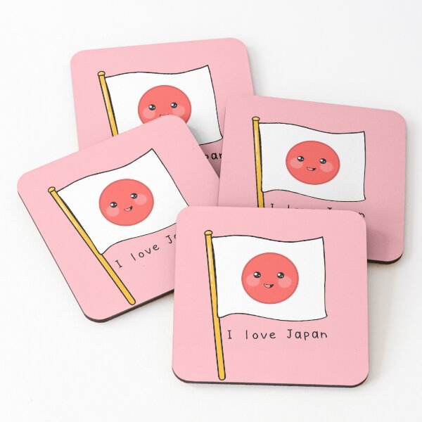 Item preview, I Love Japan Kawaii Japanese Flag designed and sold by Toshi and Co..