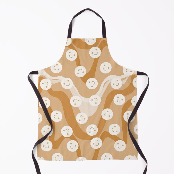 Item preview, Cute retro style smiley face - happy vibes print pattern designed and sold by RSDigitalPrintDesign.