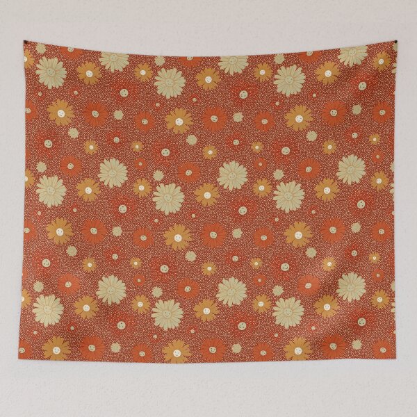 Item preview, Cute retro style smiley face - happy vibes print pattern designed and sold by RSDigitalPrintDesign.