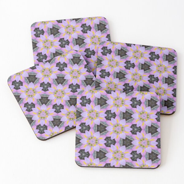 Item preview, Black and Pastel Color Star Blossom Floral Pattern | Hesperantha 1.5 designed and sold by FRLF.