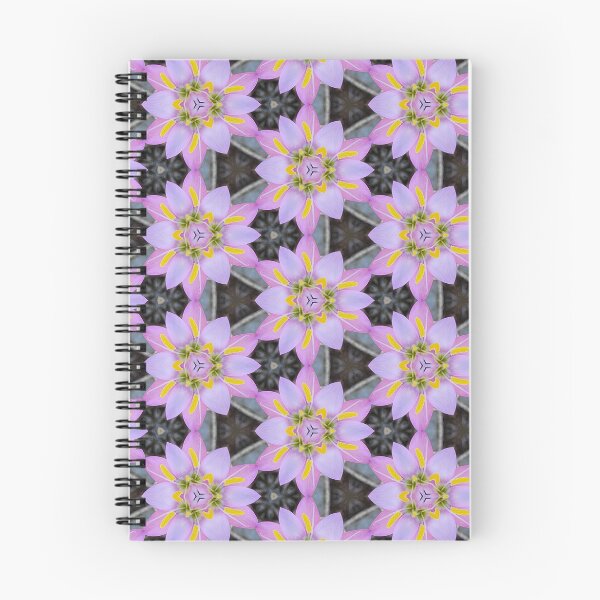 Artikelvorschau, Schwarzes und Pastellfarben-Stern-Blüten-Blumenmuster | Hesperantha 1.5 entworfen und verkauft von FRLF.