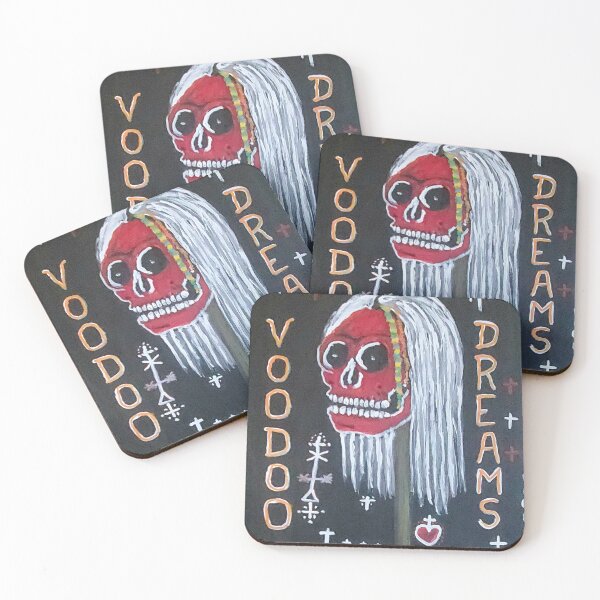 Item preview, Voodoo Dream, shrunken head, original art designed and sold by Charles Buchanan.