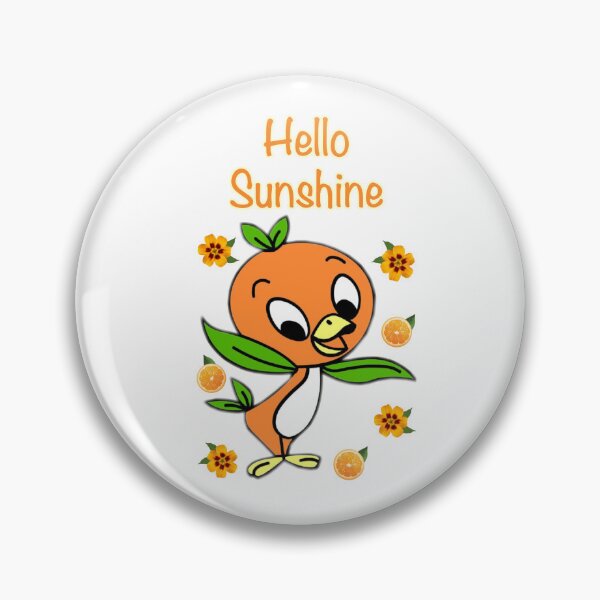 Item preview, Hello Sunshine Orange Bird with Flowers designed and sold by Main Character Energy.