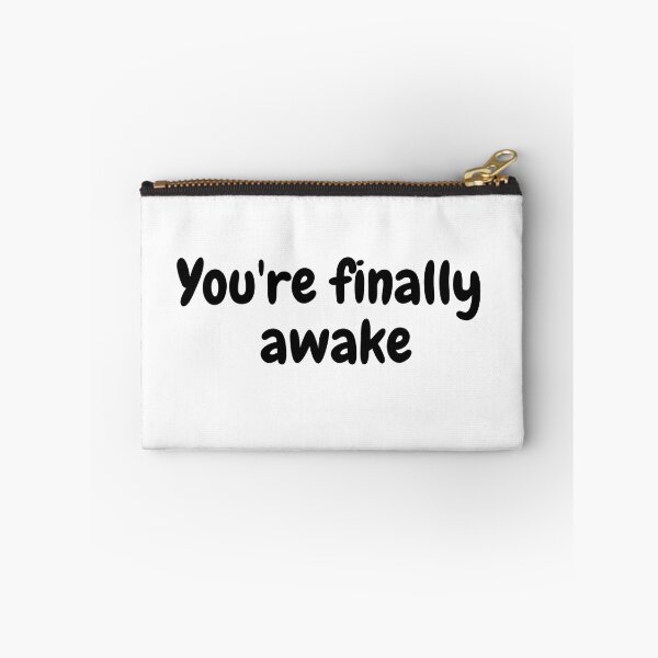 Item preview, hey you you're finally awake Popular Meme Speech  designed and sold by Figuradam.