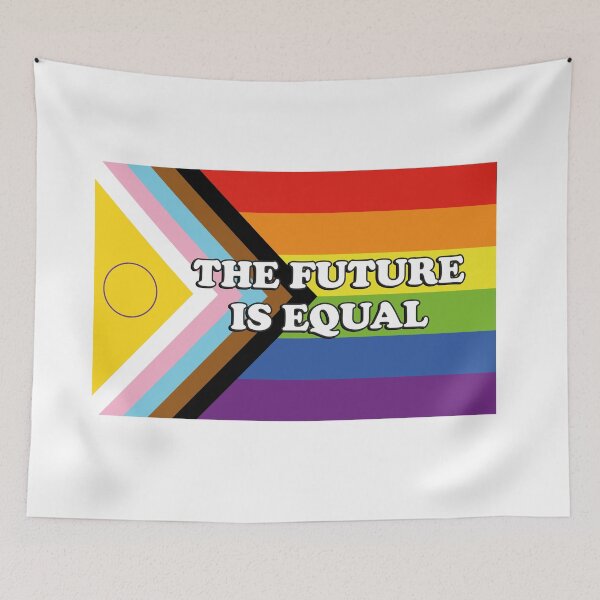 Item preview, Inclusive Pride Progress Flag THE FUTURE IS EQUAL  designed and sold by Inspirationmotivation.