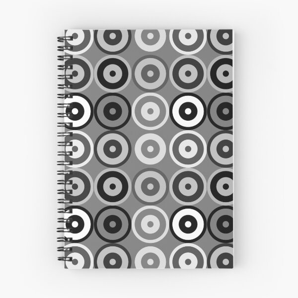 Item preview, Monochrome Multi-pattern Retro Mod Roundel designed and sold by ModSupporters.